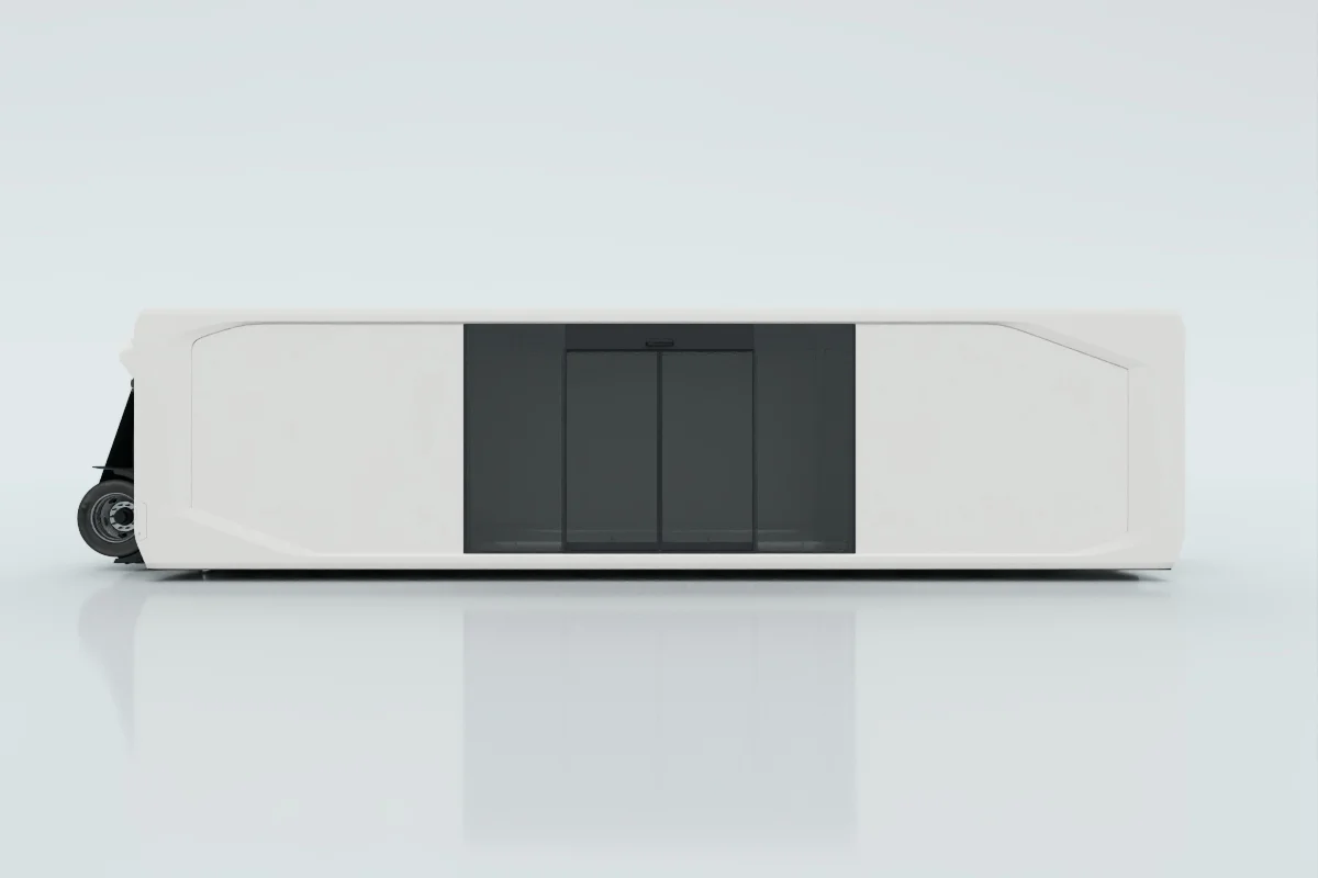 50% premium glass with electric sliding door