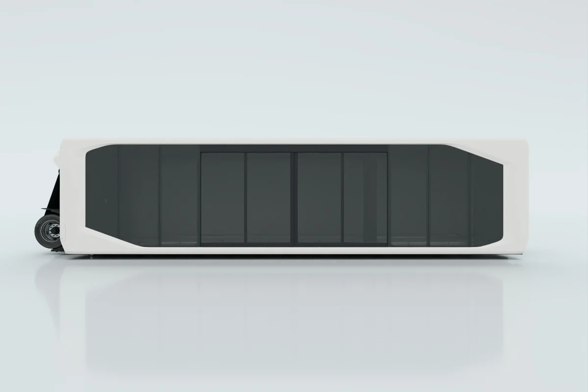 Premium glass with manual sliding door