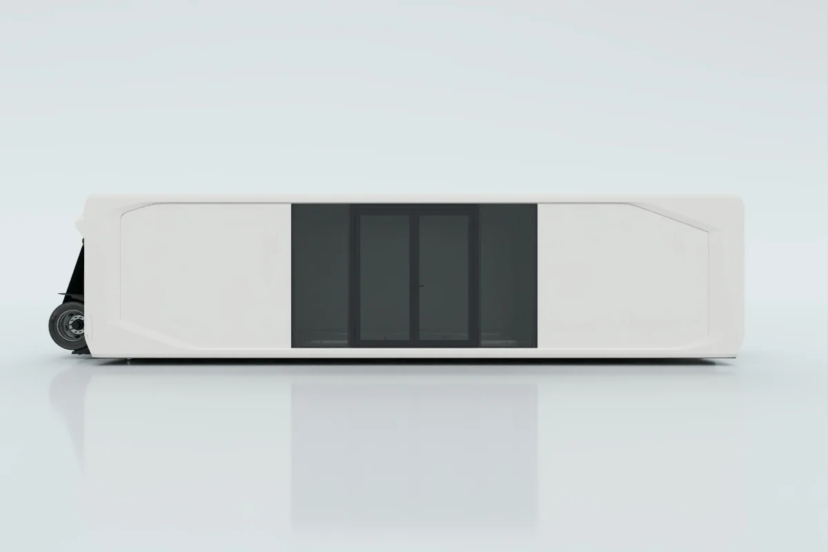 50% premium glass with double hinged door