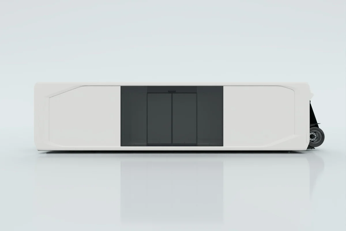 50% premium glass with electric sliding door