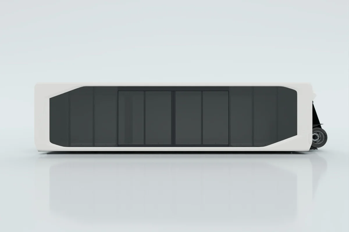 Premium glass with manual sliding door