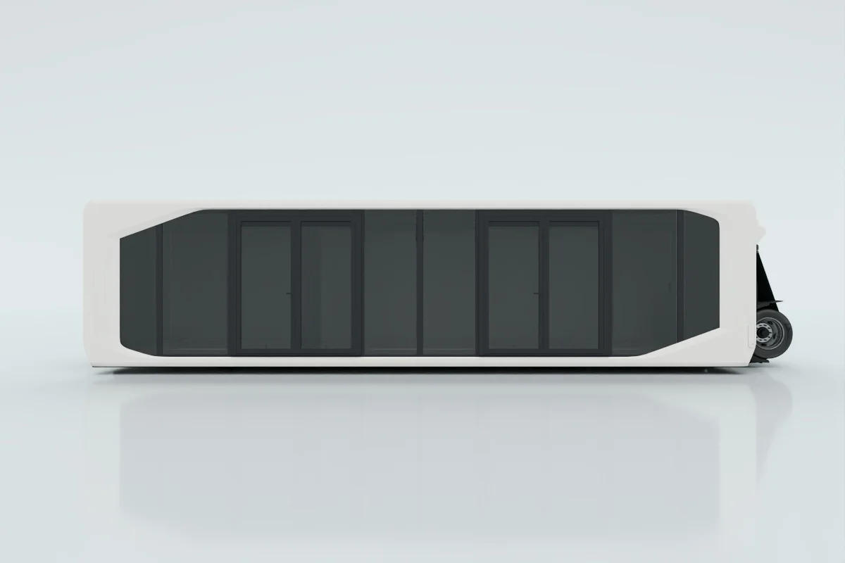 Premium glass with two double hinged doors