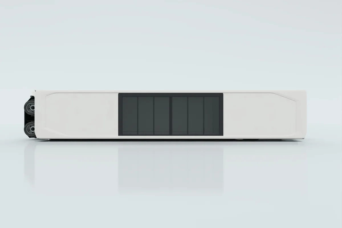 Solid wall with manual sliding door