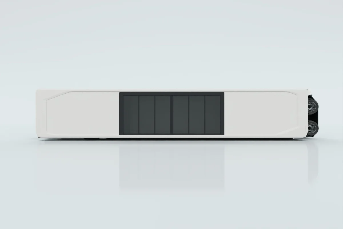 Solid wall with manual sliding door