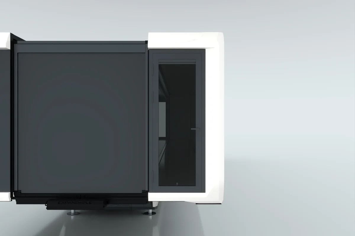Door with glass