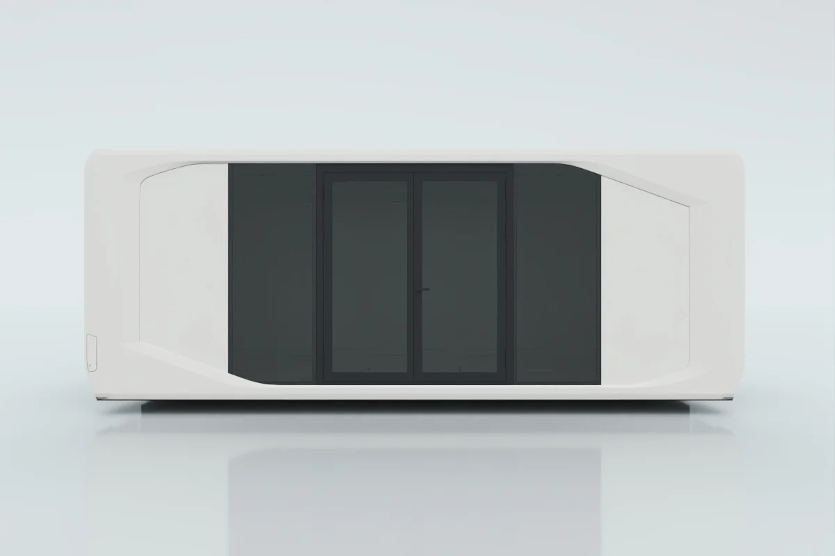 50% premium glass with double hinged door