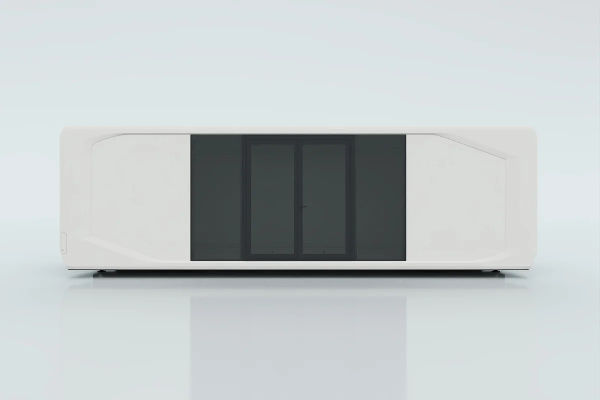 50% premium glass with double hinged door