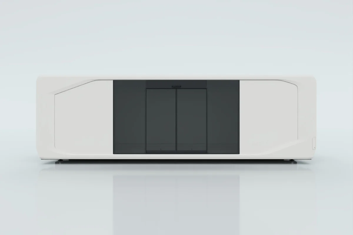 50% premium glass with electric sliding door